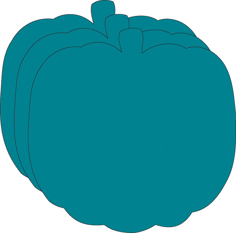 Small Single Color Cut-Out - Teal Pumpkin | Creative Shapes Etc.