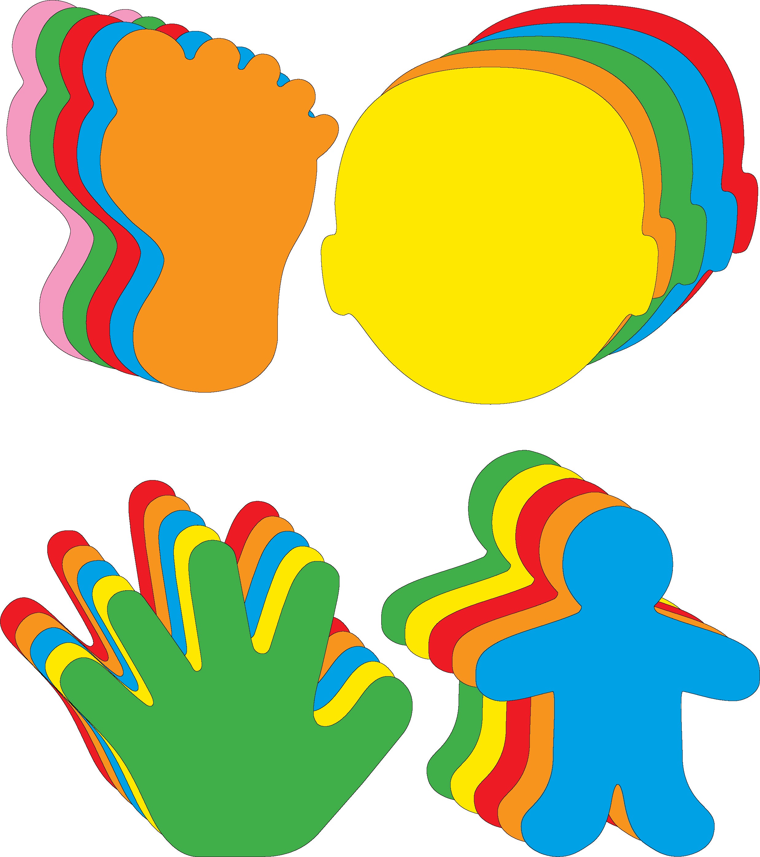 Small Cut-Out Set - Assorted Body Parts