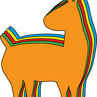 Small Assorted Color Creative Cutout- Llama - Creative Shapes Etc.
