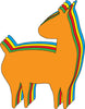 Large Assorted Color Creative Cutout - Llama - Creative Shapes Etc.