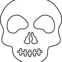 Small Single Color Cut-Out - Skull