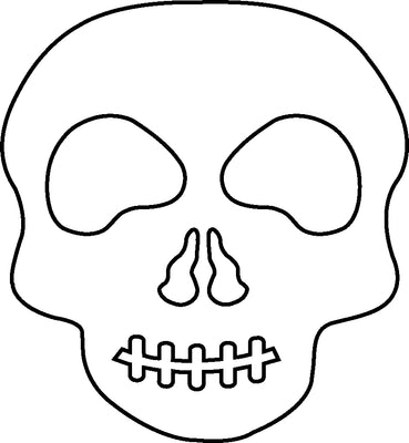 Small Single Color Cut-Out - Skull - Creative Shapes Etc.