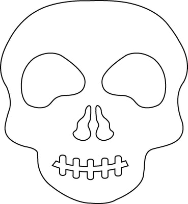 Large Single Color Cut-Out - Skull