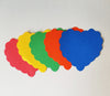 Scalloped Heart Assorted Color Creative Cut-Outs- 3"