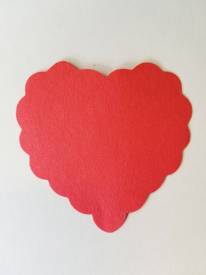 Scalloped Heart Assorted Color Creative Cut-Outs- 5.5