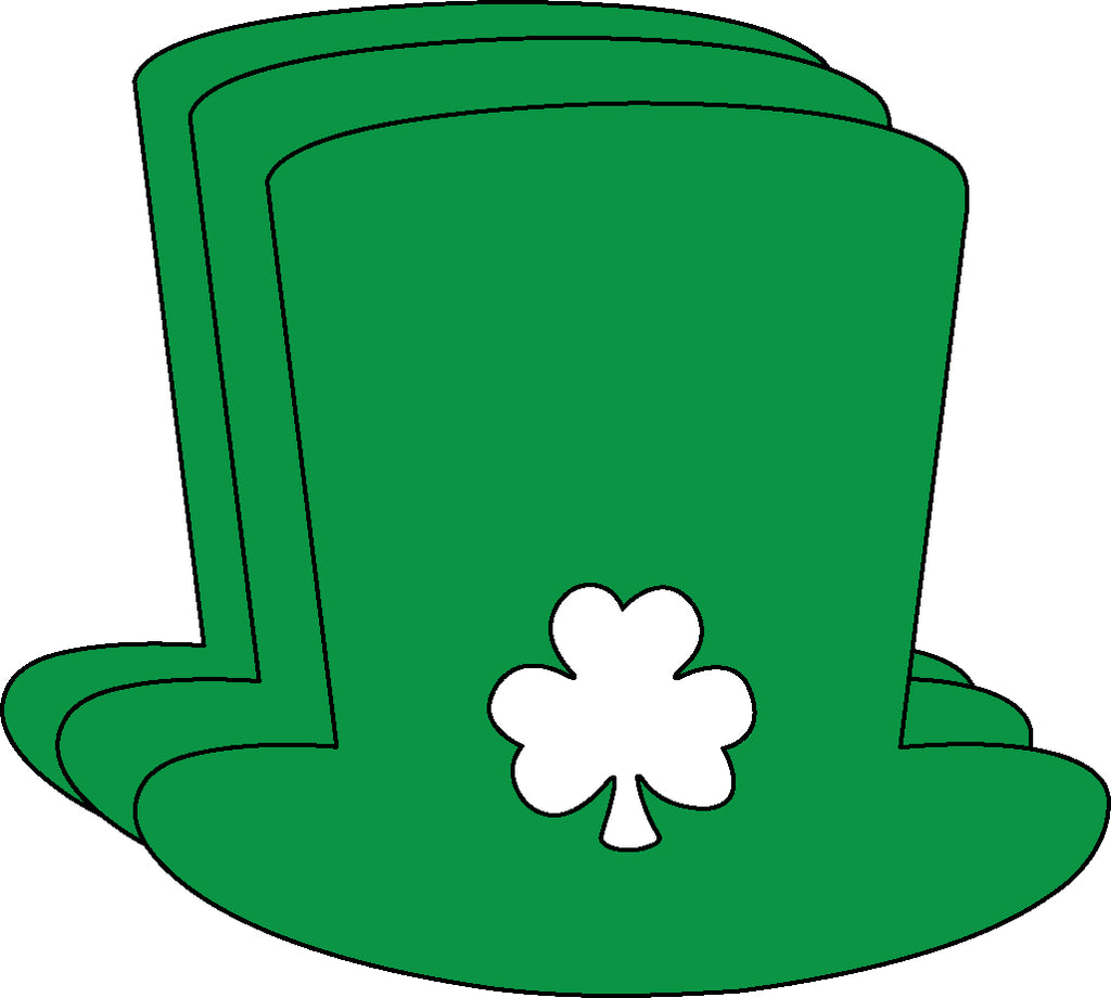 Irish Hat Single Color Creative Cut-Outs- 3”