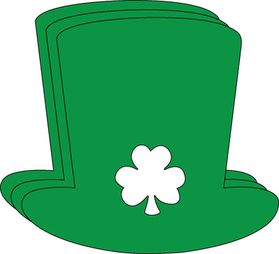 Irish Hat Single Color Creative Cut-Outs- 5.5”