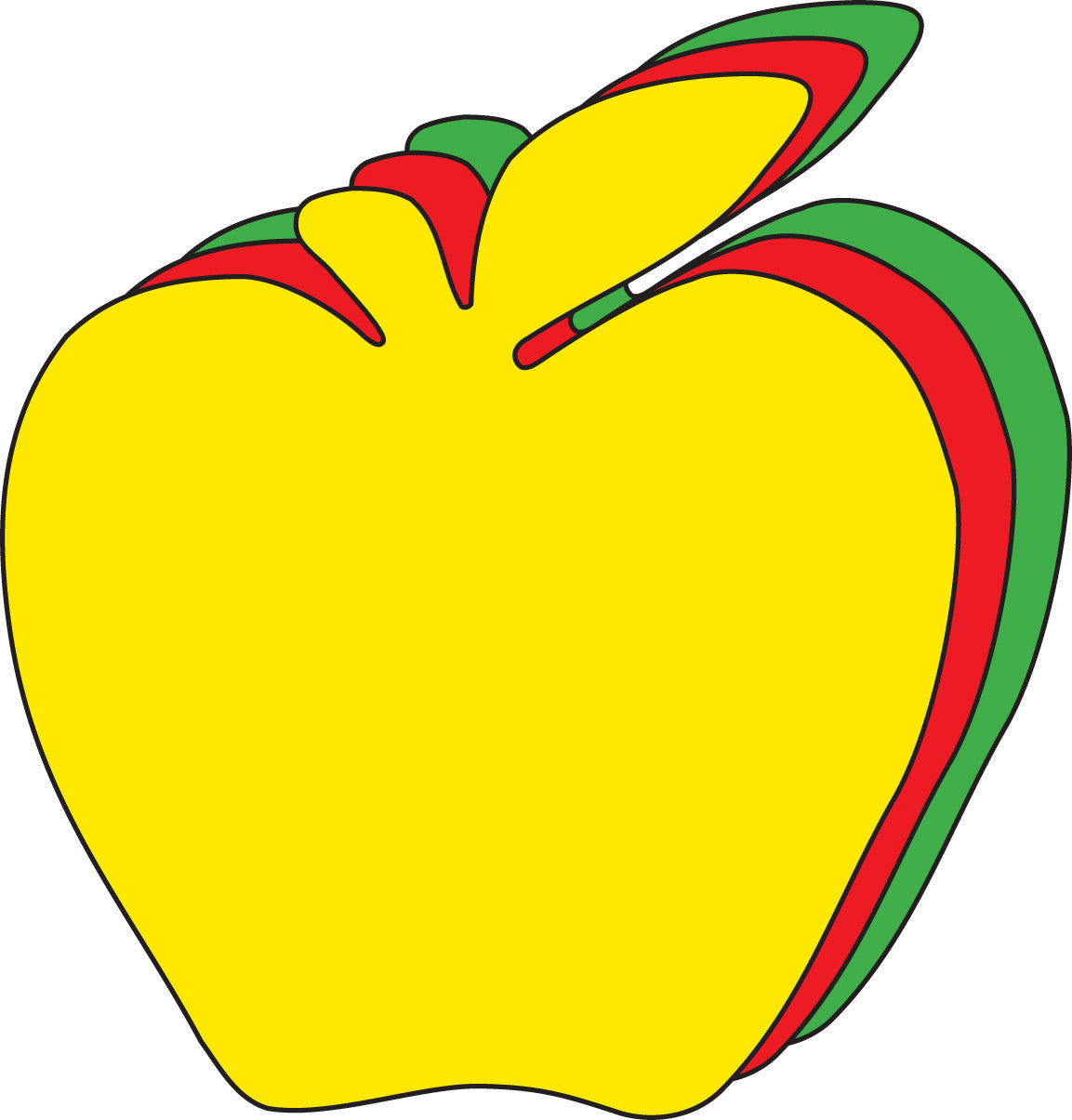 cartoon yellow apple