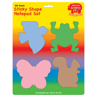 Sticky Notepad Set - Spring Animal - Creative Shapes Etc.