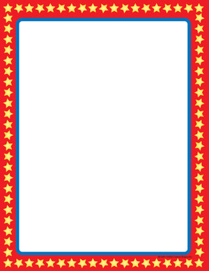 Designer Paper - Star Border (50 Sheet Package)