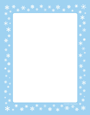 Designer Paper - Snowflakes (50 Sheet Package) - Creative Shapes Etc.