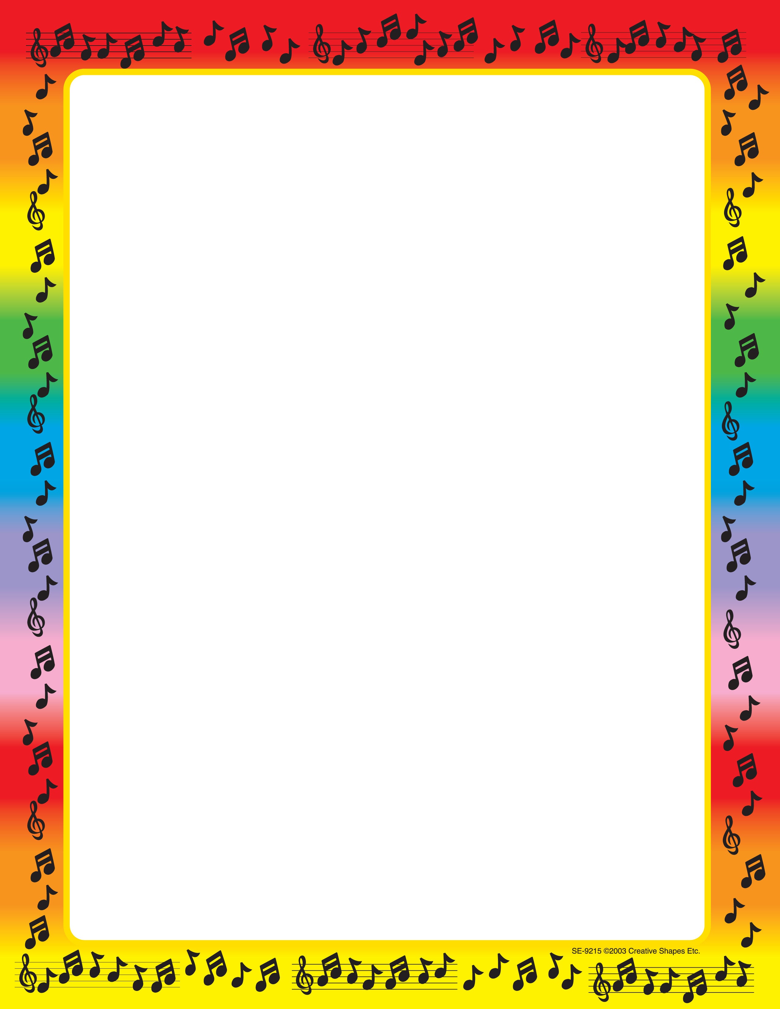 Music Page Borders