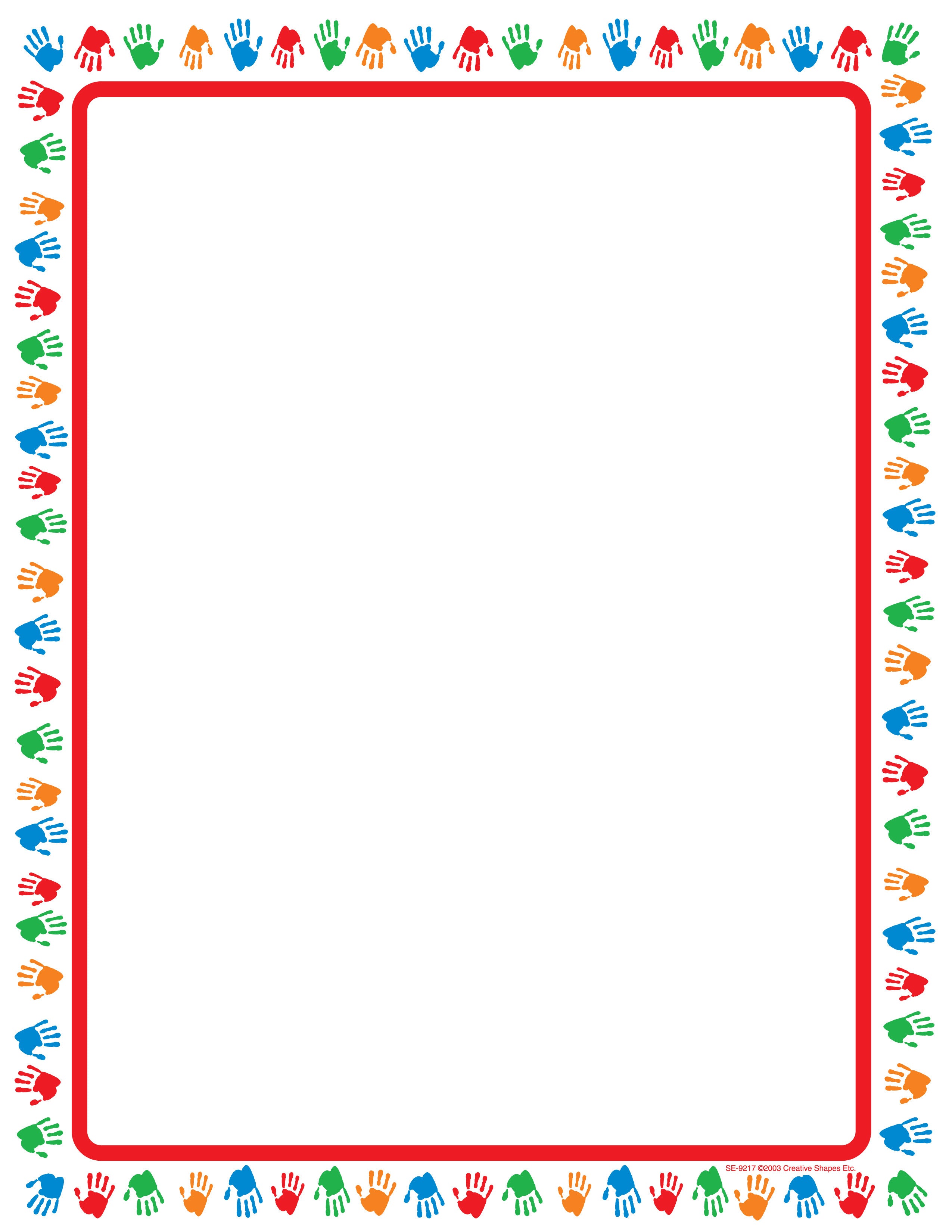 Christmas Border Computer Paper