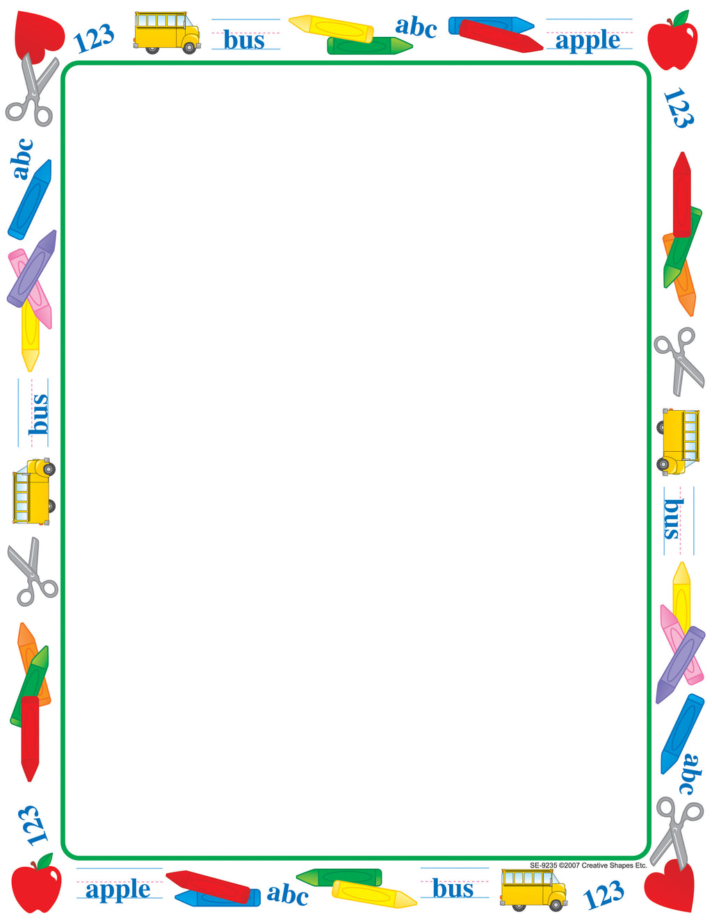 School Pattern Border School Paper Border