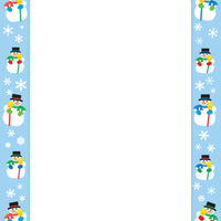 Designer Paper - Snowman (50 Sheet Package) - Creative Shapes Etc.