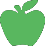 Sticky Shape Notepad - Green Apple - Creative Shapes Etc.