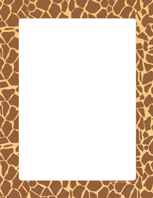 Designer Paper - Giraffe (50 Sheet Package) - Creative Shapes Etc.