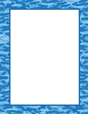 Designer Paper - Water Camo (50 Sheet Package) - Creative Shapes Etc.