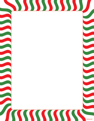 Designer Paper - Peppermint Stripe (50 Sheet Package) - Creative Shapes Etc.