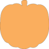 Sticky Shape Notepad - Pumpkin - Creative Shapes Etc.