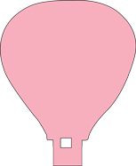 Sticky Shape Notepad - Hot Air Balloon - Creative Shapes Etc.