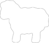 Sticky Shape Notepad - Sheep/Lamb - Creative Shapes Etc.