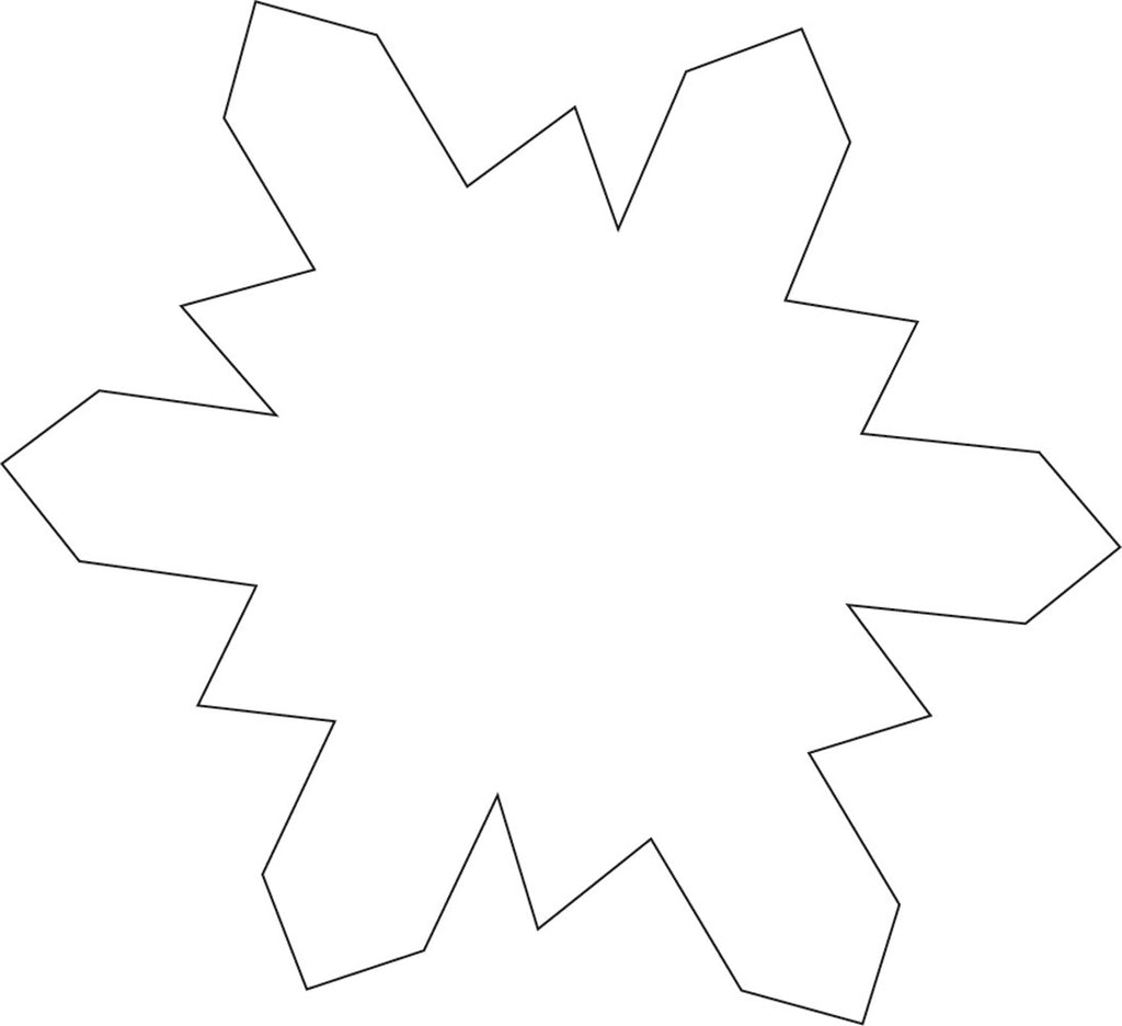 Sticky Note Snowflake Pattern SHAPES ETC. Sticky Shape Notepad - Snowflake