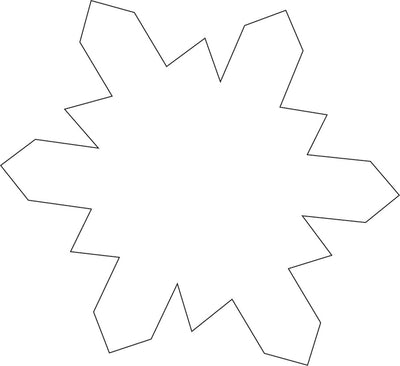 Sticky Shape Notepad - Snowflake - Creative Shapes Etc.