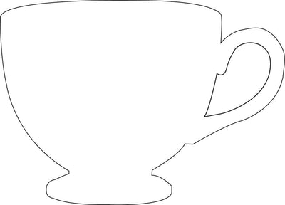 Sticky Shape Notepad - Tea Cup - Creative Shapes Etc.