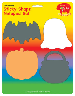 Sticky Notepad Set - Halloween - Creative Shapes Etc.