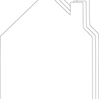 House Single Color Super Cut-Outs- 8” x 10” - Creative Shapes Etc.