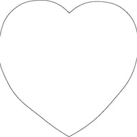 Sticky Shape Notepad - White Heart - Creative Shapes Etc.