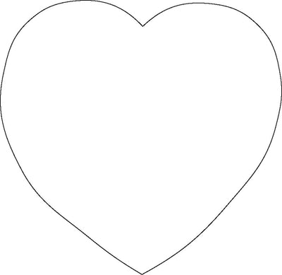 Sticky Shape Notepad - White Heart - Creative Shapes Etc.