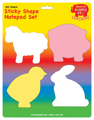 Sticky Notepad Set - Farm - Creative Shapes Etc.