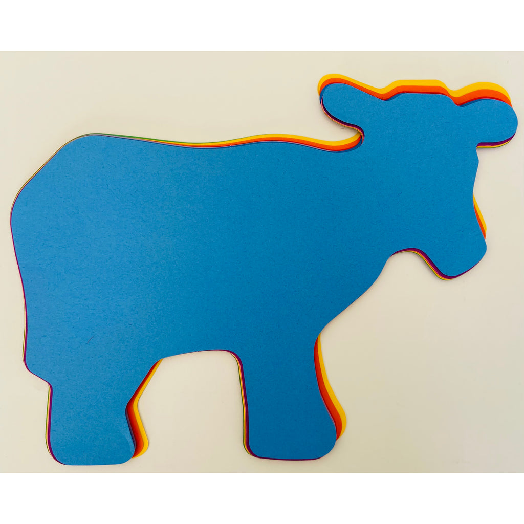 Cow Assorted Color Super Cut-Outs- 8” x 10”