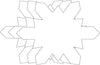 Snowflake Single Color Super Cut-Outs- 8” x 10”