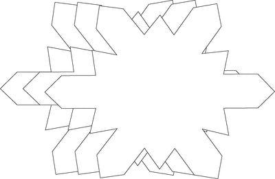 Snowflake Single Color Super Cut-Outs- 8” x 10” - Creative Shapes Etc.