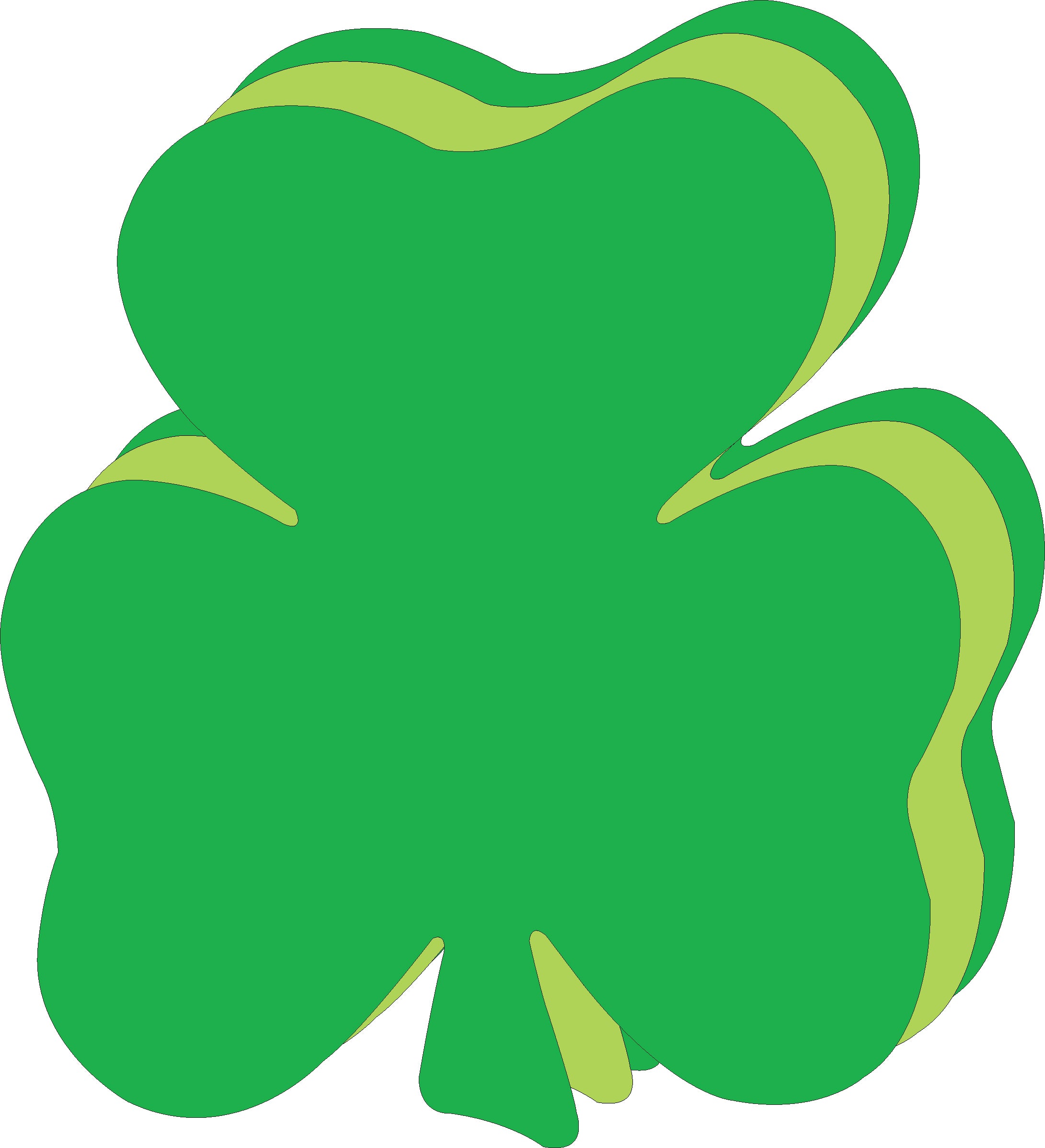 Exploding Shamrock Shamrock Cut Outs