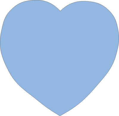 Sticky Shape Notepad - Blue Heart - Creative Shapes Etc.