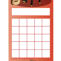 Personal Incentive Chart - Musical Instruments - Creative Shapes Etc.