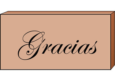 Teacher's Stamp Spanish - Gracias (Thank You) - Creative Shapes Etc.