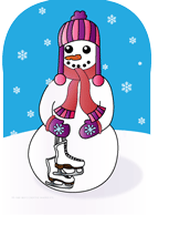 Mini Notepad - Snow Woman - Creative Shapes Etc.