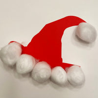 Santa Hat Small Single Color Creative Cut-Out - 3" - Creative Shapes Etc.