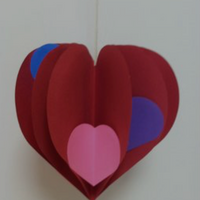 Heart Small Tri-Color Creative Cut-Outs- 3” - Creative Shapes Etc.