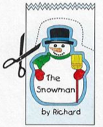 Large Notepad - Snowman - Creative Shapes Etc.