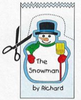 Mini Notepad - Snowman - Creative Shapes Etc.