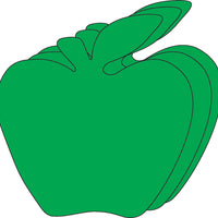 Small Single Color Cut-Out - Green Apple - Creative Shapes Etc.