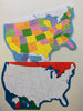 U.S. Practice Map Double Combo Pack- 9” x 19” - Creative Shapes Etc.