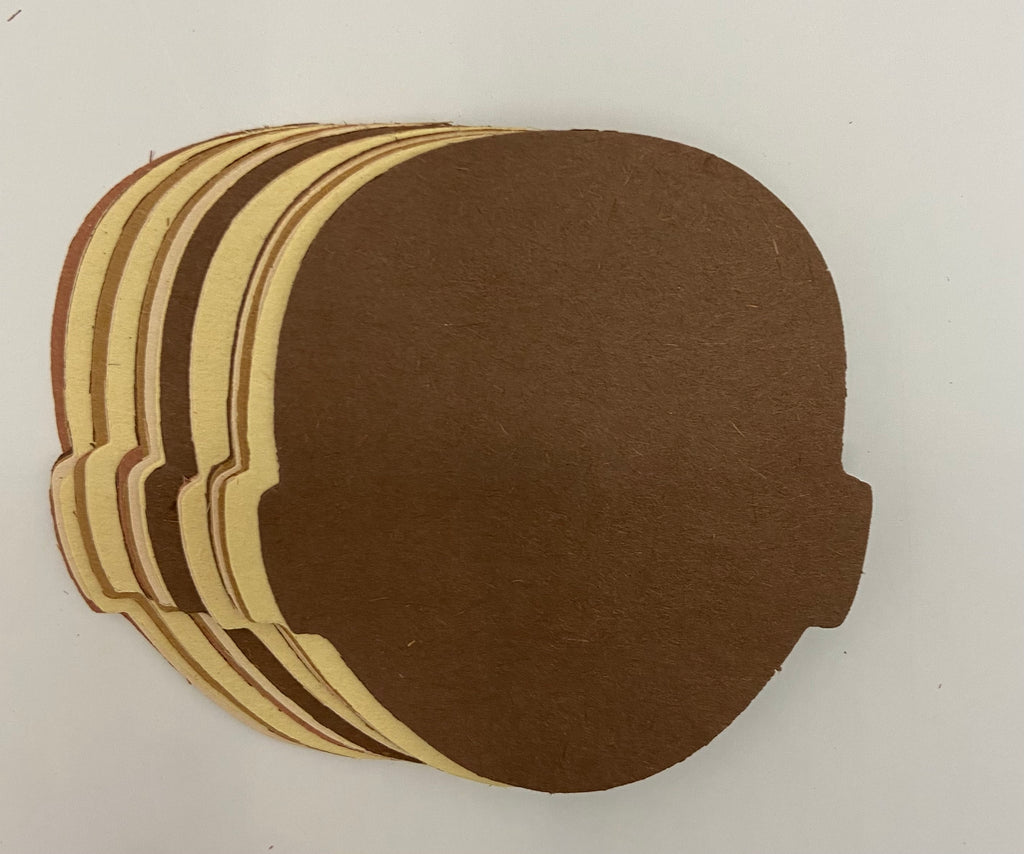 SHAPES ETC. Face Multicultural Creative Cut-Outs- 5.5”