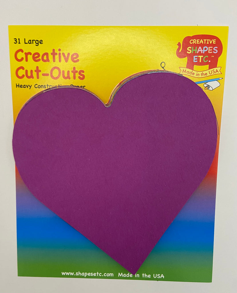 4ct Creative Shapes etc. Creative Magnets Large Assorted Color Heart